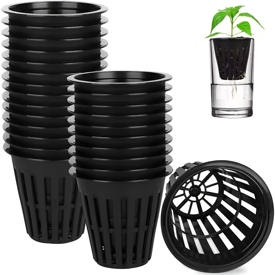 Net Pot 3 Inch - 24/48PCs 2 Inch Garden Slotted Mesh
