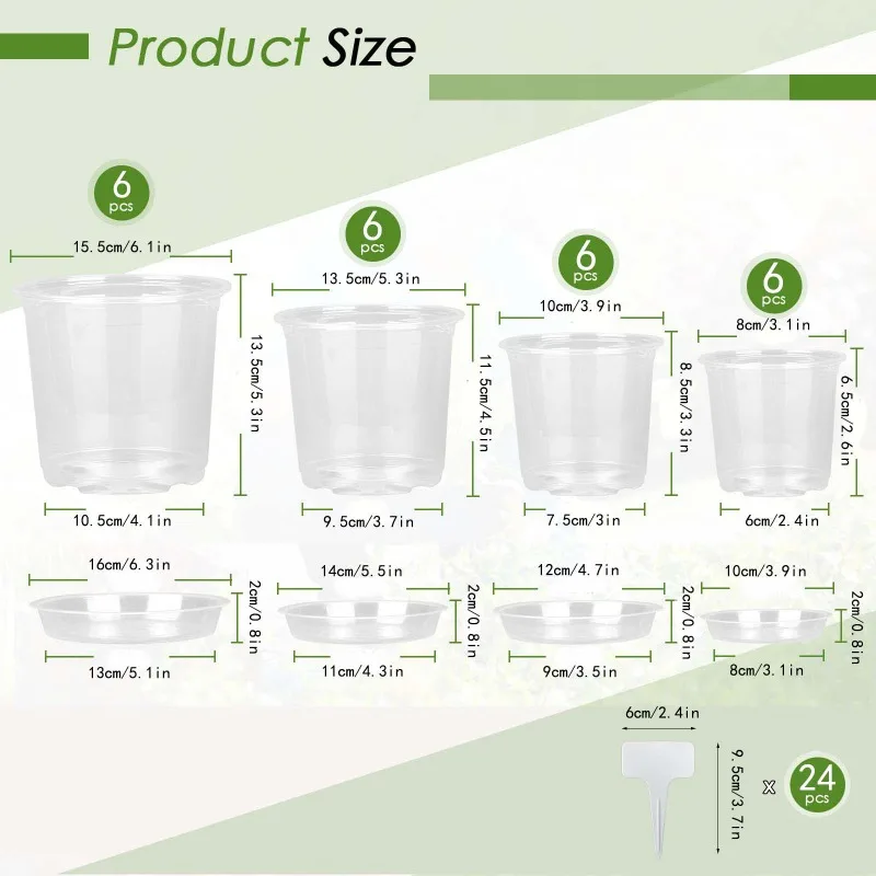 72pcs/set Clear Nursery Potspl - đánh giá và giá Net Pot 3 Inch