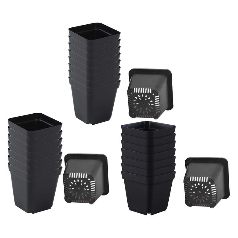 Seedling Pots 50Pcs Square Pla - đánh giá và giá Net Pot 3 Inch