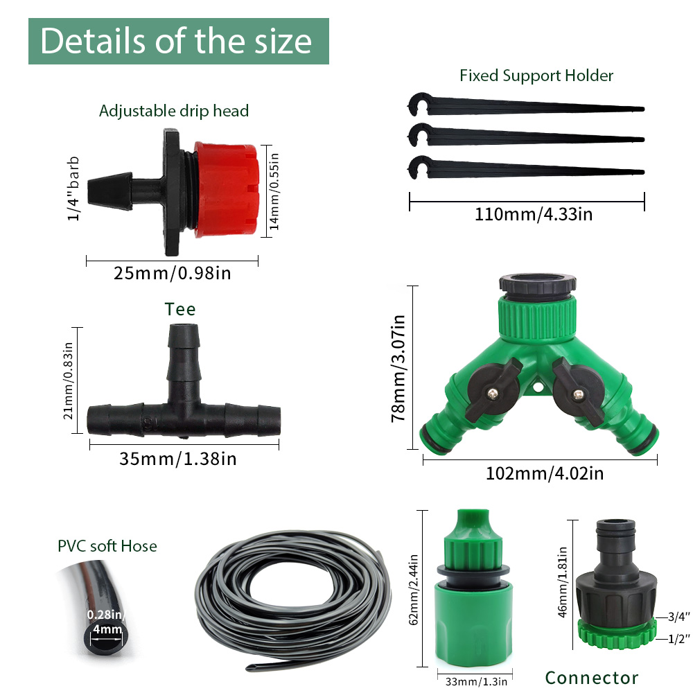 Greenhouse 15M-30M DIY Drip Ir - đánh giá và giá Urban Farming System