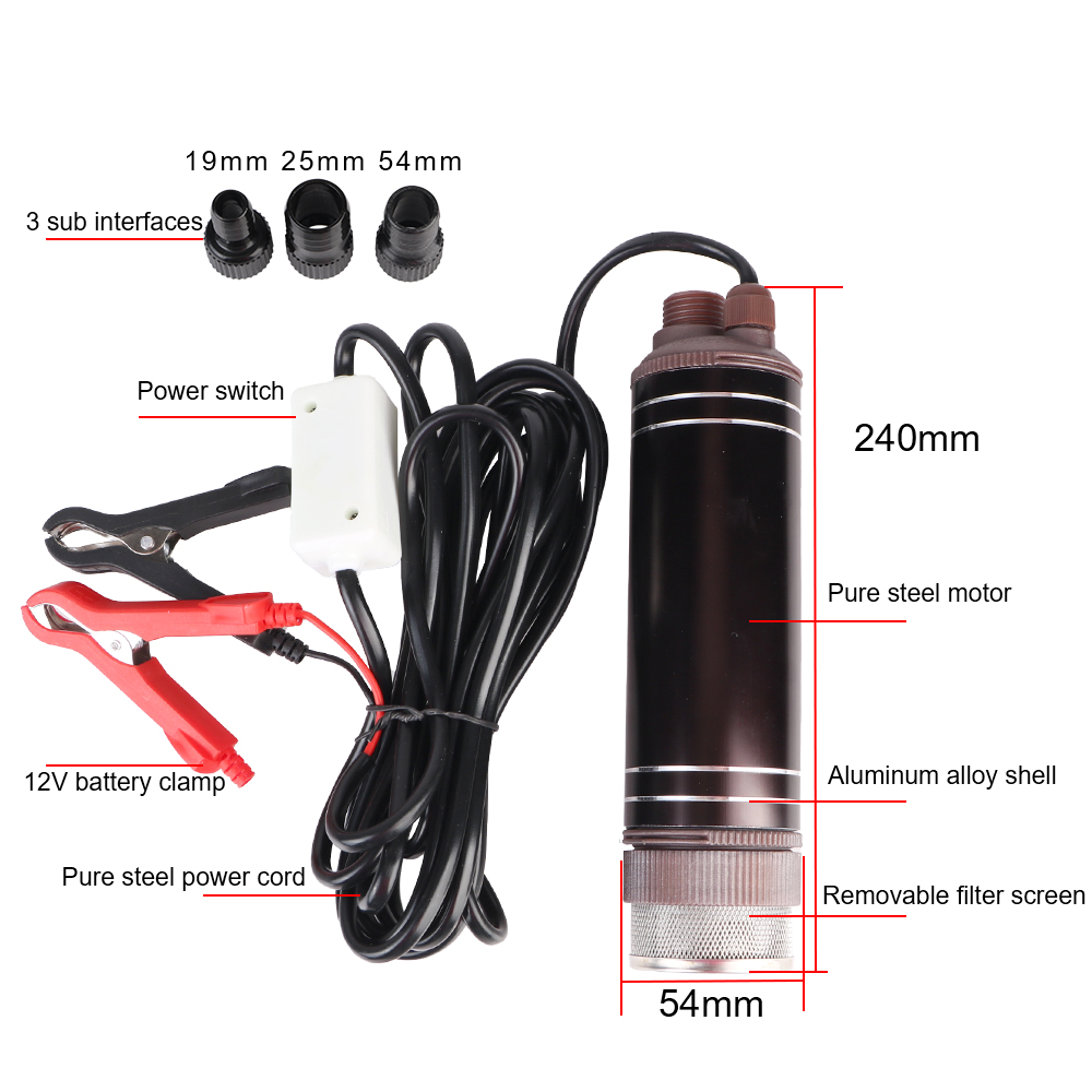 High Power Self-priming Oil Pu - đánh giá và giá Water Pump Submersible Mini