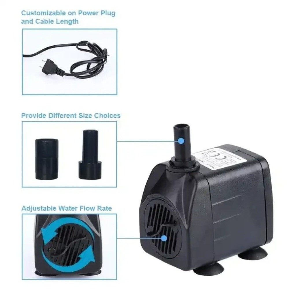 Black Submersible Water Pump S - đánh giá và giá Water Pump Submersible Mini