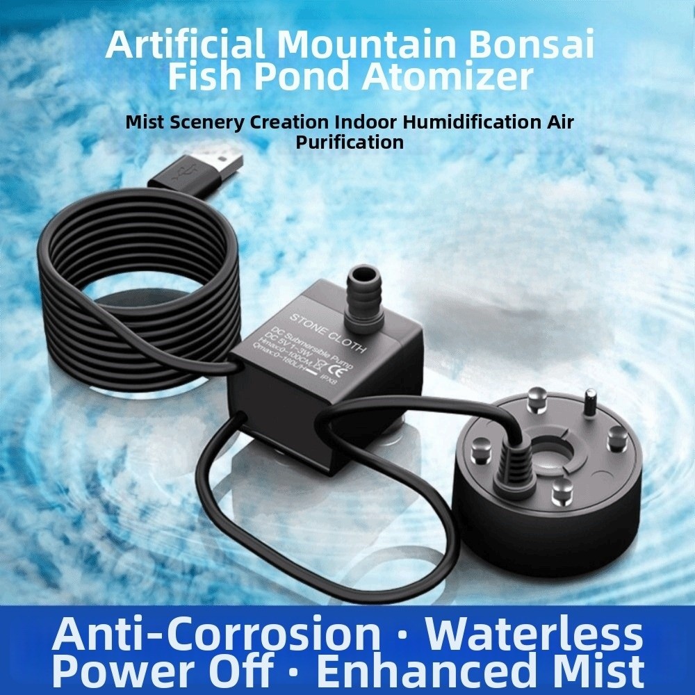 2-IN-1 Mist Maker Colorful LED - đánh giá và giá Water Pump Submersible Mini