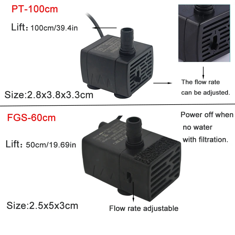 USB Aquarium Submersible Water - đánh giá và giá Water Pump Submersible Mini
