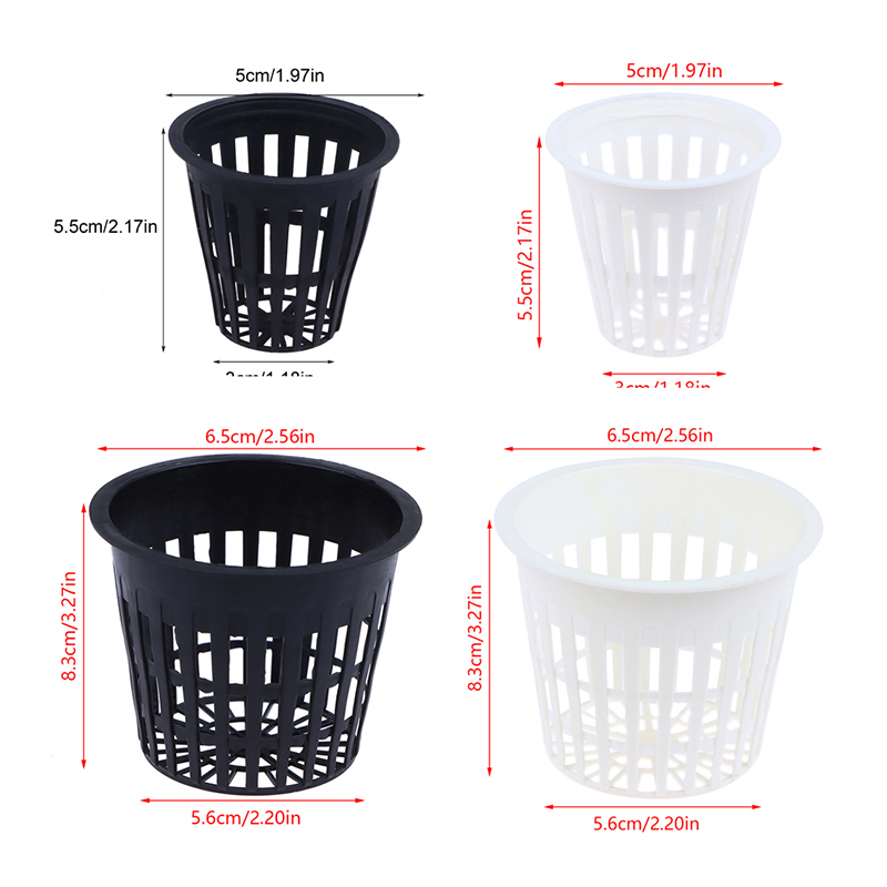 10Pcs Soilless Net Basket Slot - đánh giá và giá Net Pot 3 Inch